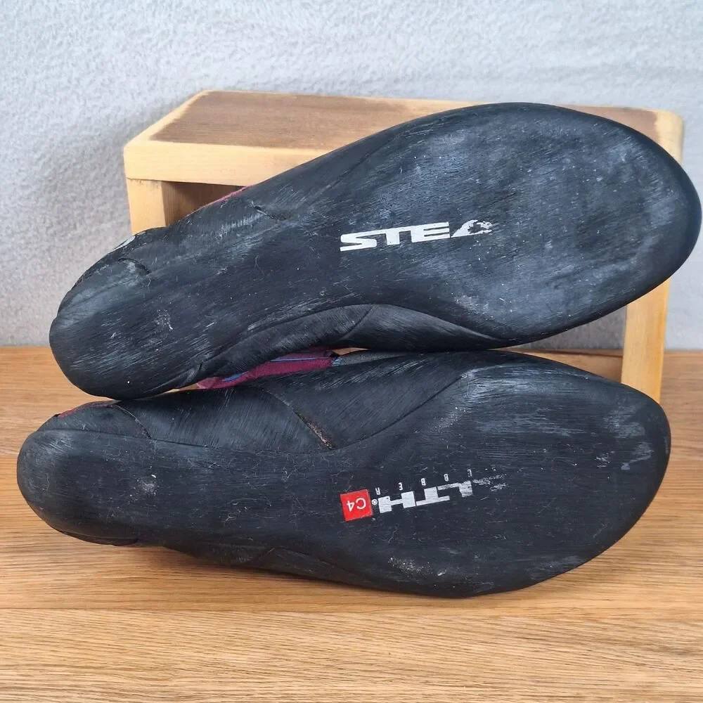 Five Ten Rogue VCS Women's 7.5 Rock Climbing Shoes Purple Blue Made in USA  5.10